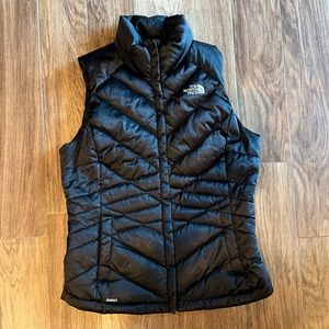 The North Face black puffy vest